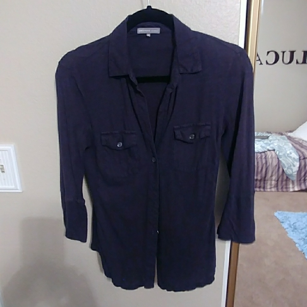 James Pearse Classic Button Down Fitted Shirt